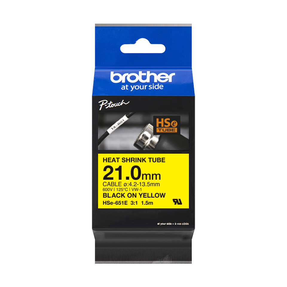 HSE651E BROTHER Schrumpfschlauch 21mm