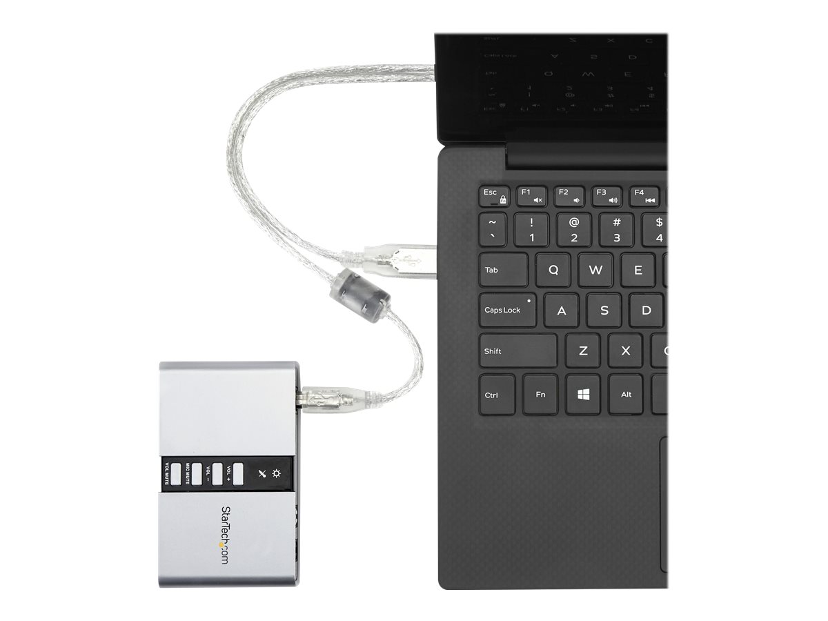 StarTech 71 USB Audio Adapter External Sound Card with SPDIF Digital Audio
