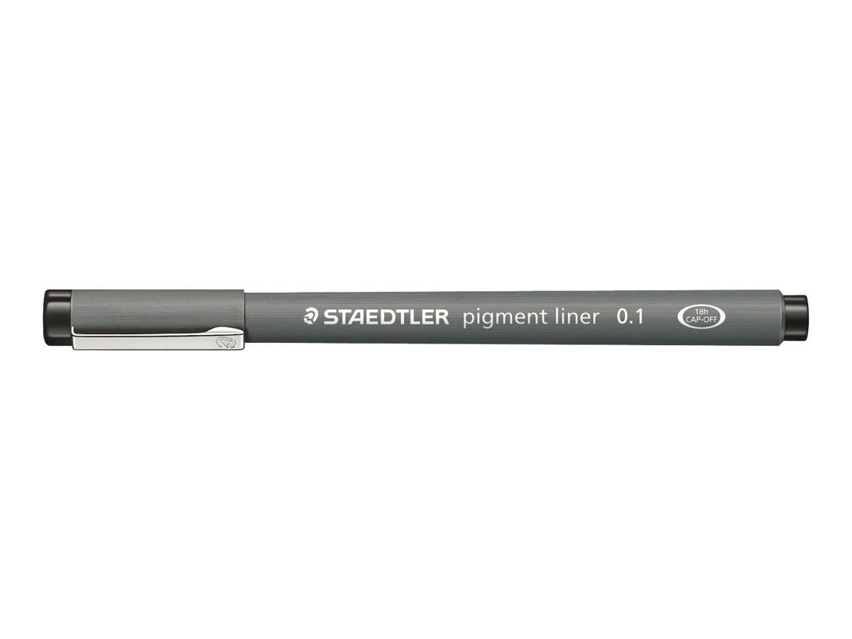 STAEDTLER pigmentliner 308 Fineliner schwarz 0,1 mm, 1 St. STAEDTLER pigmentliner 308 Fineliner schwarz 0,1 mm, 1 St.
