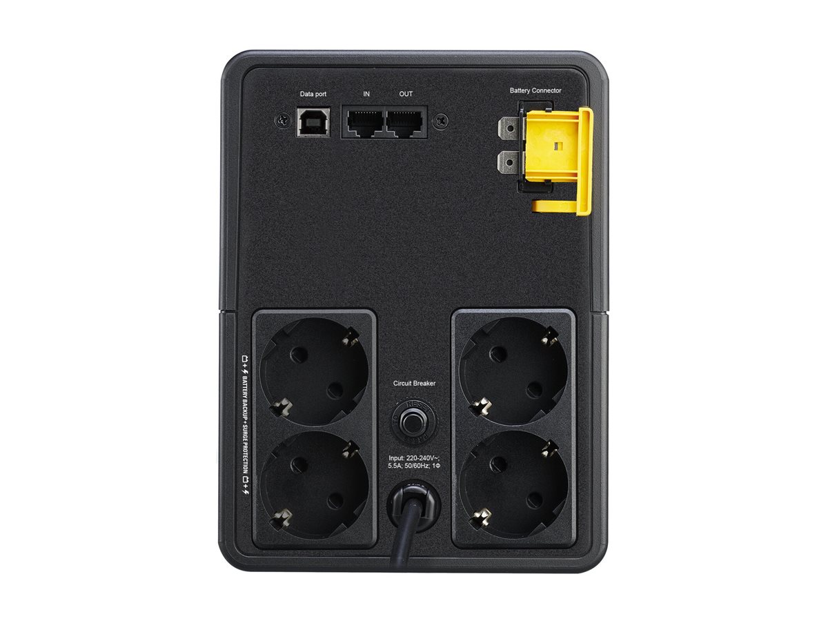APC Back-UPS 1200VA - 650W 230V AVR, 4 x Schuko Ausgaenge