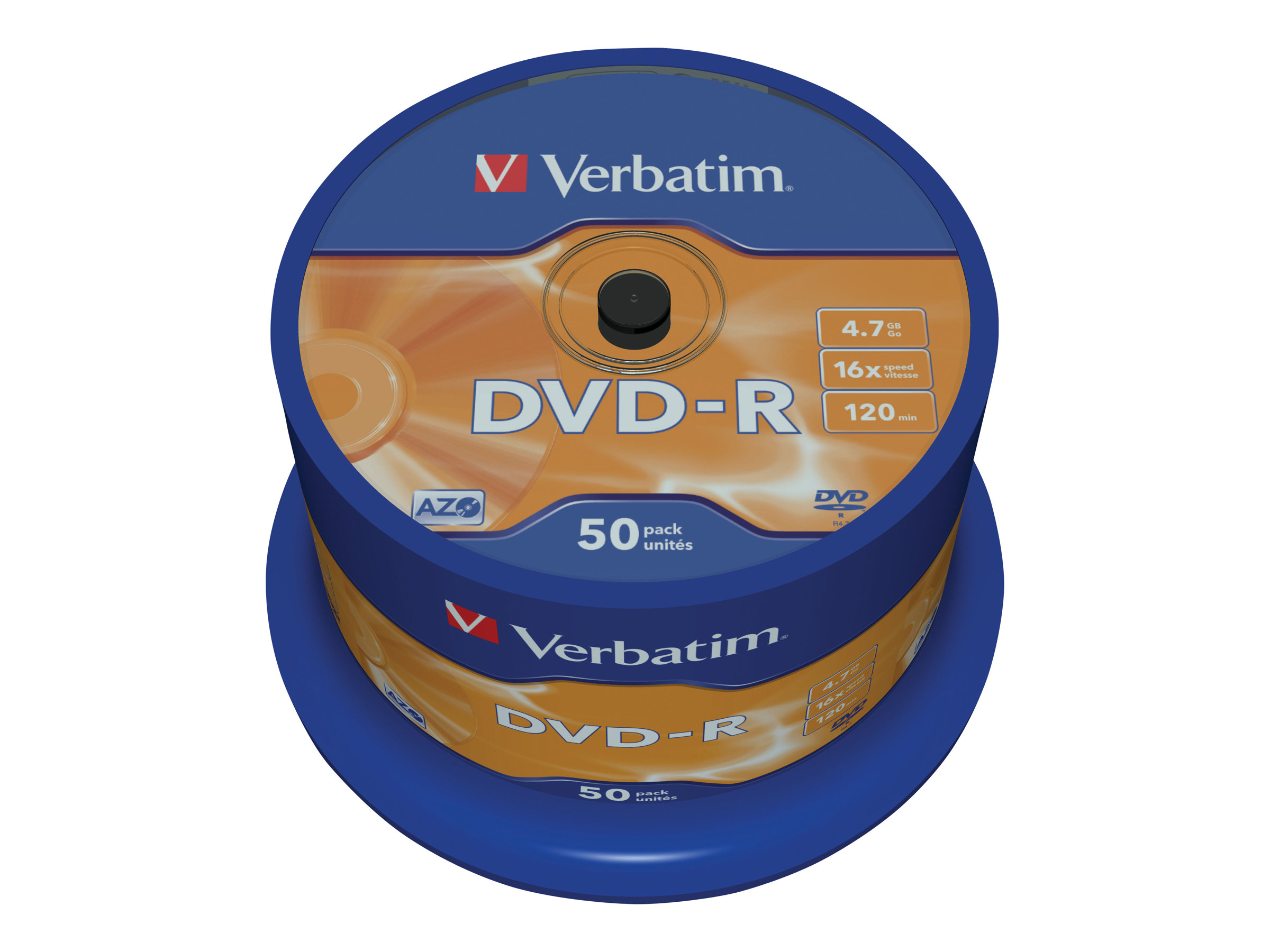 DVD-R  Verbatim 4,7GB 50pcs Spin.SR sil.  16x