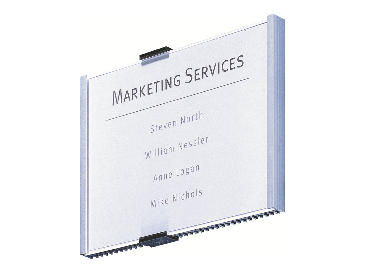 DURABLE Tuerschild INFO SIGN Metall silber DIN A5 quer, 1 St