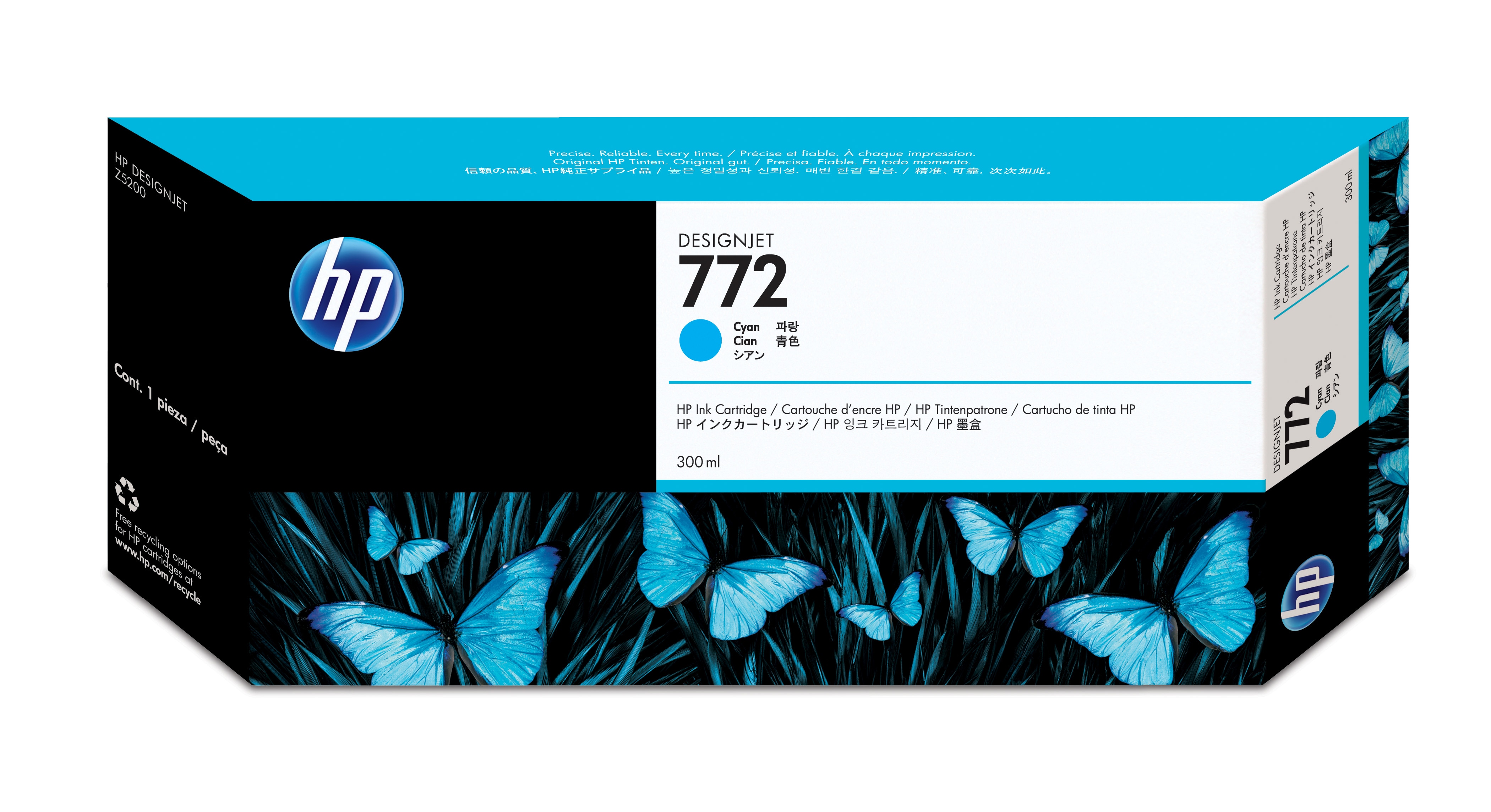 HP 772 original Ink cartridge CN636A cyan standard capacity 300ml 1pack