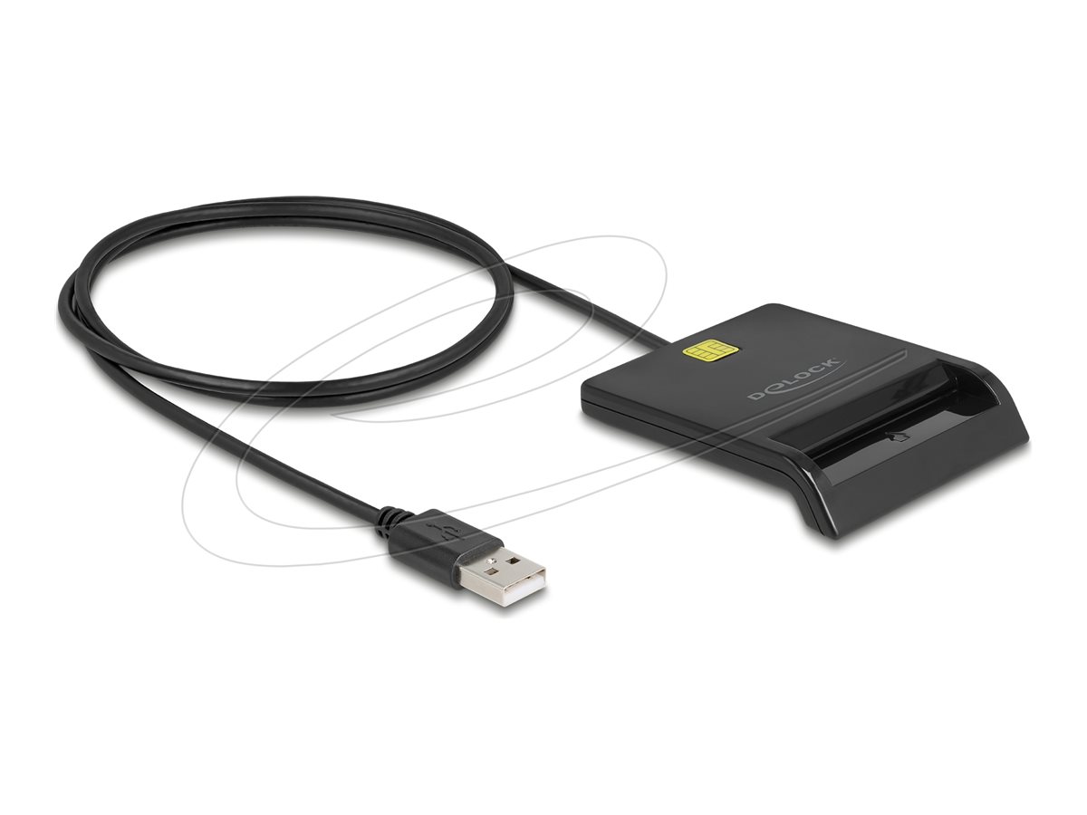 DELOCK USB 20 Smartcard Kartenleser fuer Smartcards mit Kontaktchip