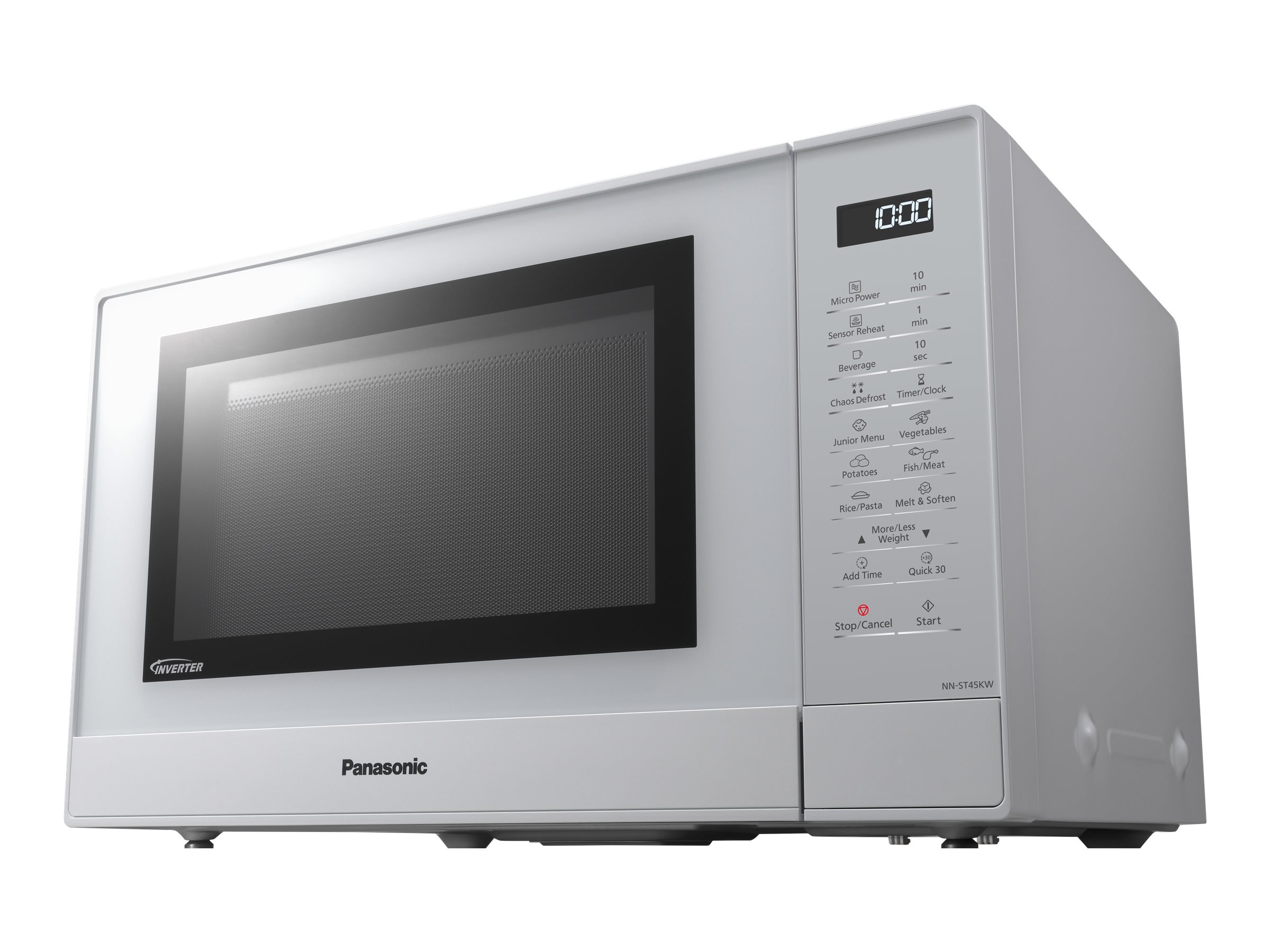 Panasonic NNST45 Arbeitsflaeche SoloMikrowelle 32 l 1000 W Beruehrung Weiss