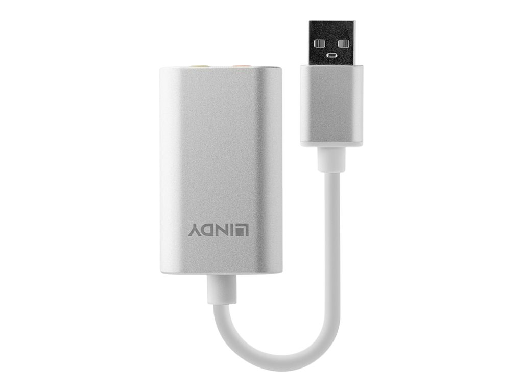 LINDY Audioadapter USB Typ A 3.5mm