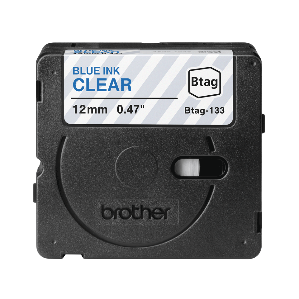 Brother BTAG-133 Blau auf durchsichtig