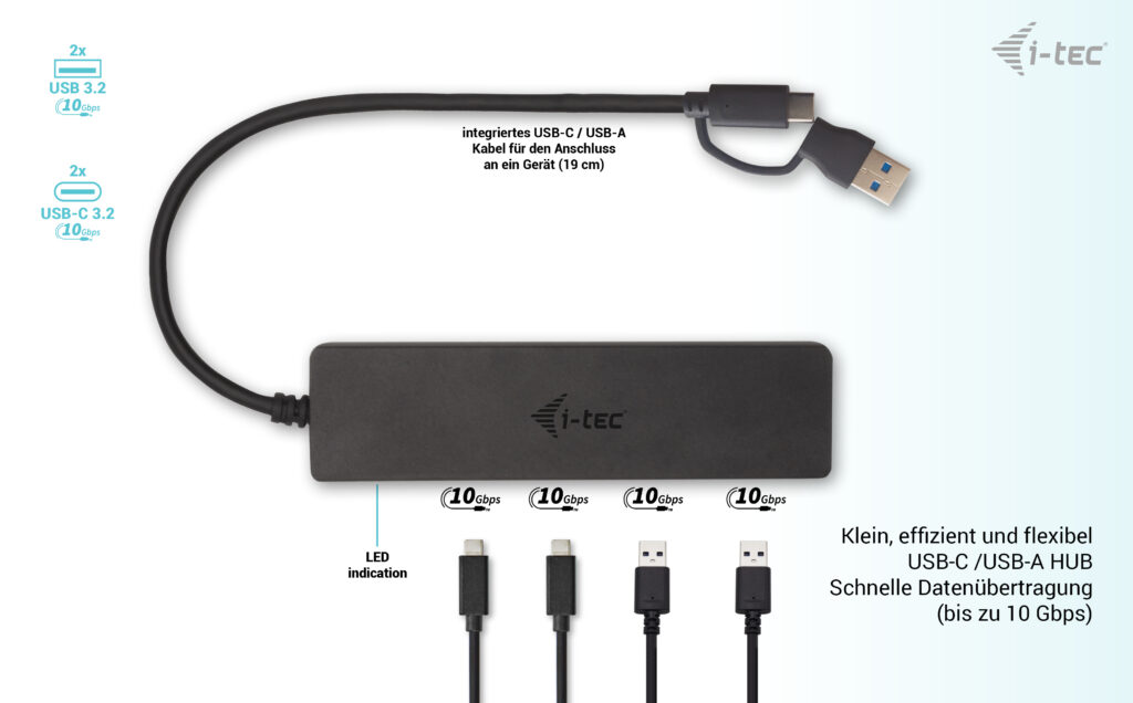 i-tec USB-C Hub USB 3.2 Gen 2