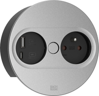 Bachmann TWIST 2 rund wei? - 1xCEE7/3 1xUSB A/C 22W 2,0m AEH RAL9010 30GE Bachmann TWIST 2 rund wei? - 1xCEE7/3 1xUSB A/C 22W 2,0m AEH RAL9010 30GE