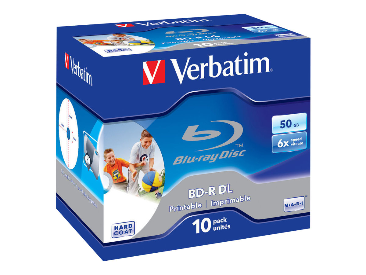 VERBATIM BD-R DL 50GB 6x (10) JC WORM