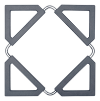 LURCH Untersetzer grau 12,5 x 12,5 cm