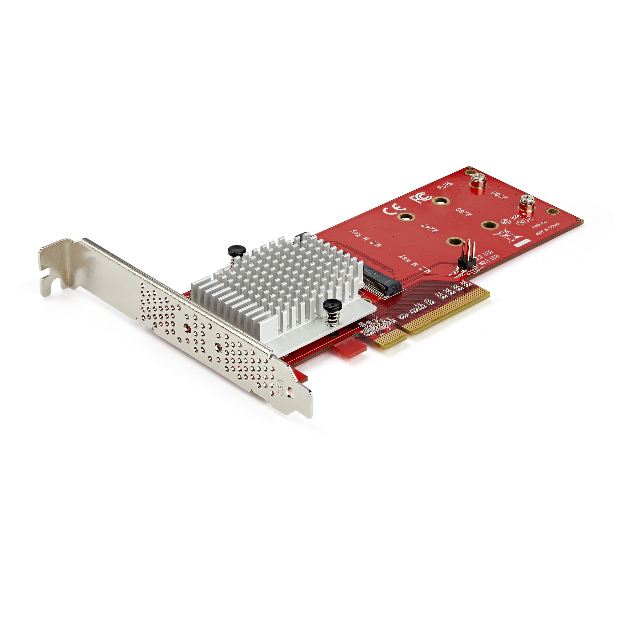 STARTECHCOM x8 Dual M2 PCIe SSD Adapter PCIe 30 PCI Express M2 SSD Netzwerkkarte PCIe PEX8M2E2