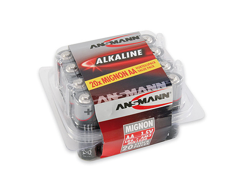20 ANSMANN Batterien Red Alkaline Mignon AA 1,5 V