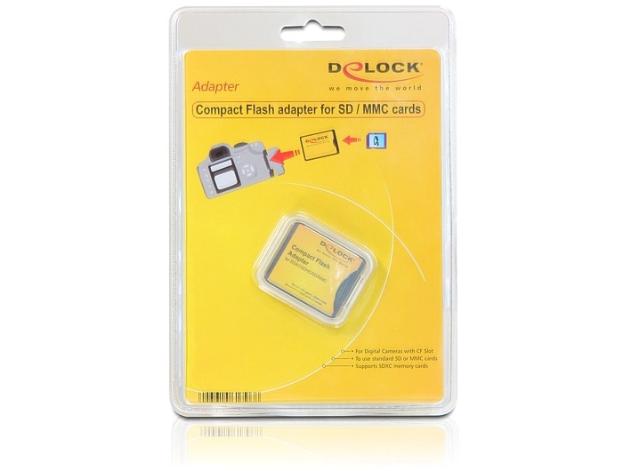 Delock Adapter Compact Flash CF II zu SDHC,SDXC Delock Adapter Compact Flash CF II zu SDHC,SDXC