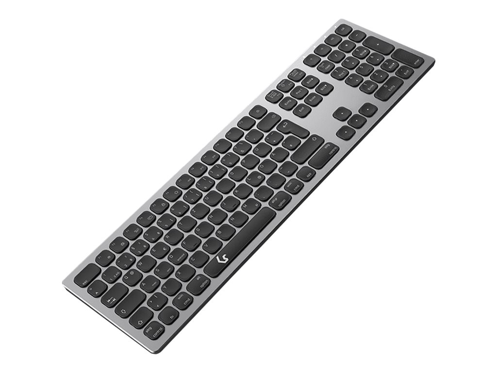 RaidSonic ICY BOX® KSK-8023BTRF Tastatur kabellos silber