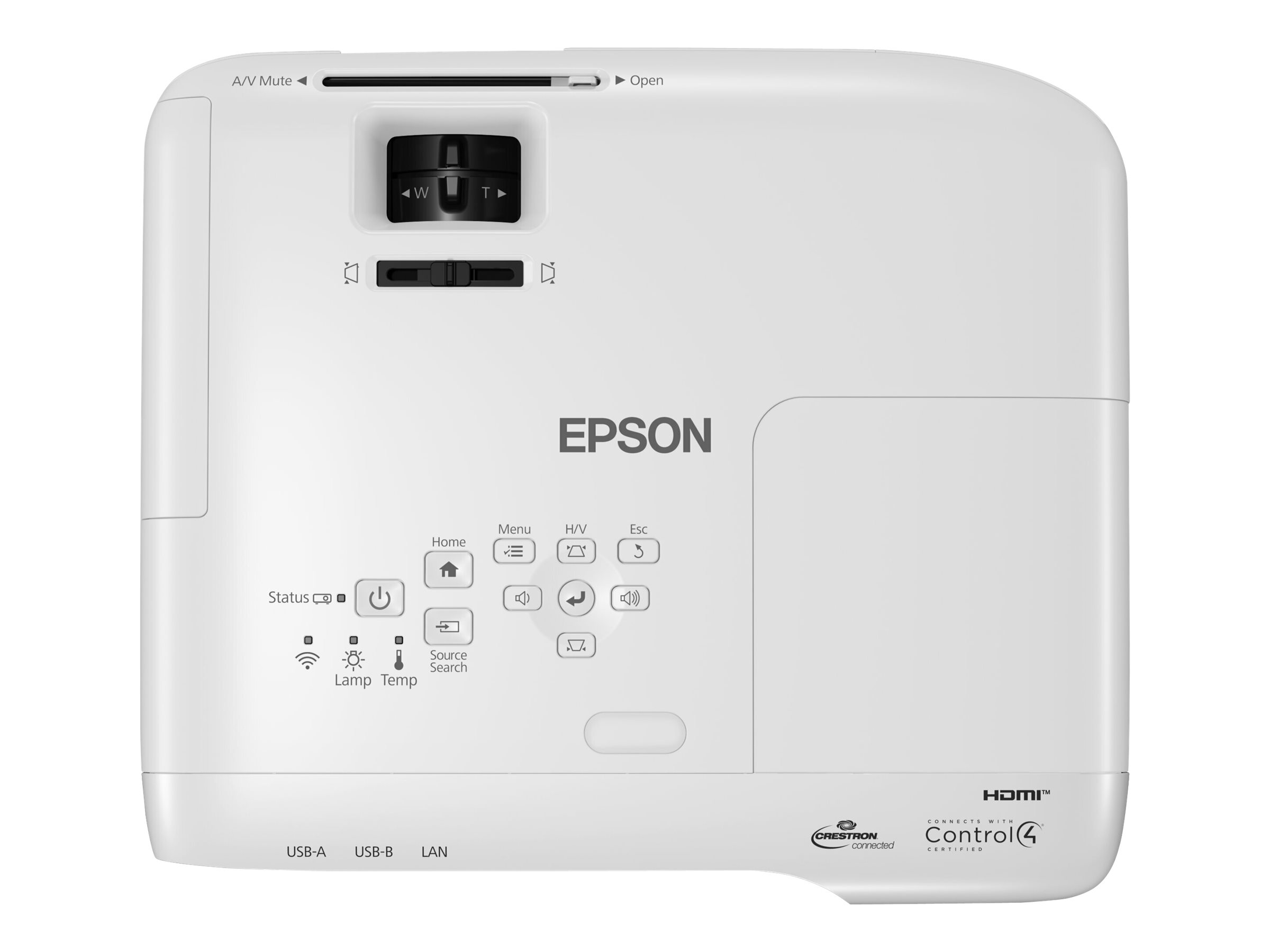 EPSON EB-982W 3LCD WXGA Projector 4200Lumen 2xVGA 2xHDMI Wireless USB2.0A USB2.0B Ethernet 3YW