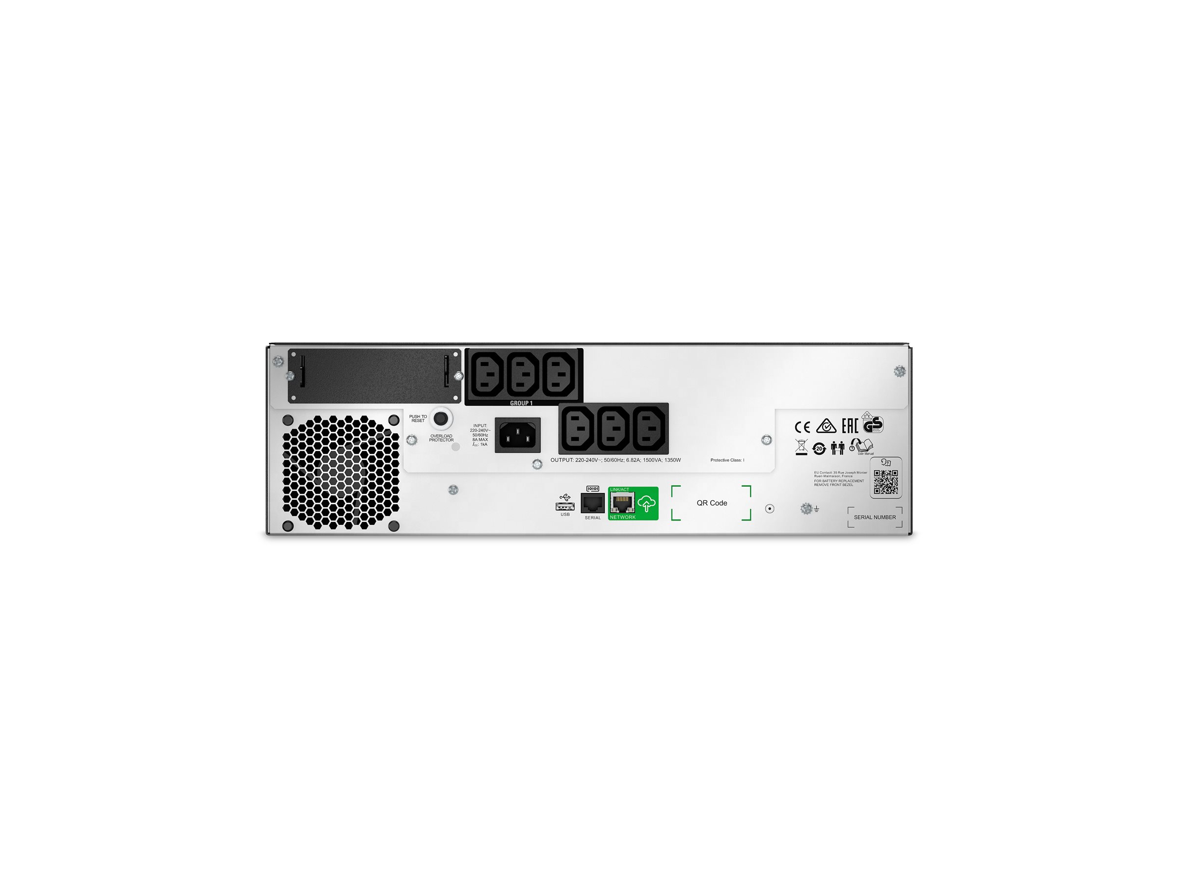 APC USV SMTL1500RMI3UC  SMARTUPS Li-Ion 1500VA LCD RM 3U