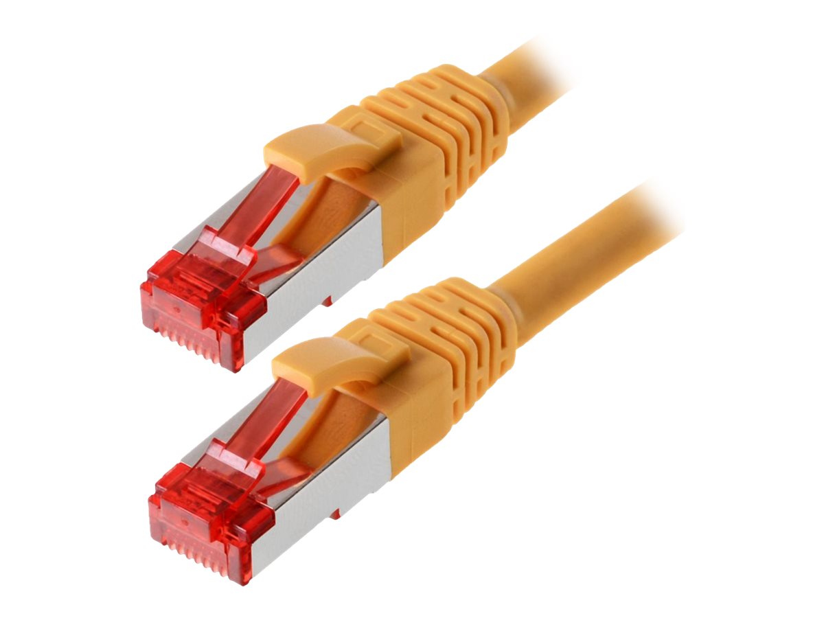 helos Patchkabel Cat 6 SFTP RJ45 gelb 1m AWG277 LSZH GHMT