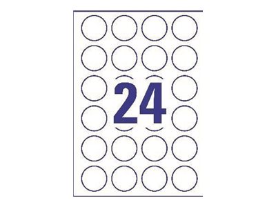 2.400 AVERY Zweckform Etiketten L3415-100 weiss 40,0  x 40,0 mm