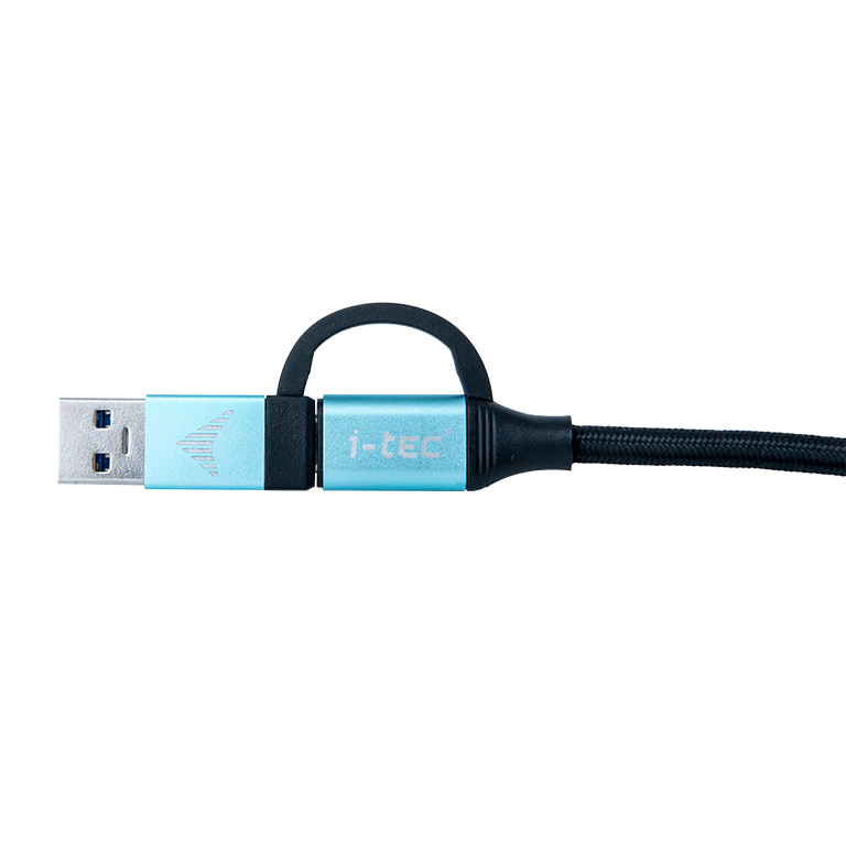ITEC USBC auf USBC Kabel mit integriertem USB 30 Adapter 100cm