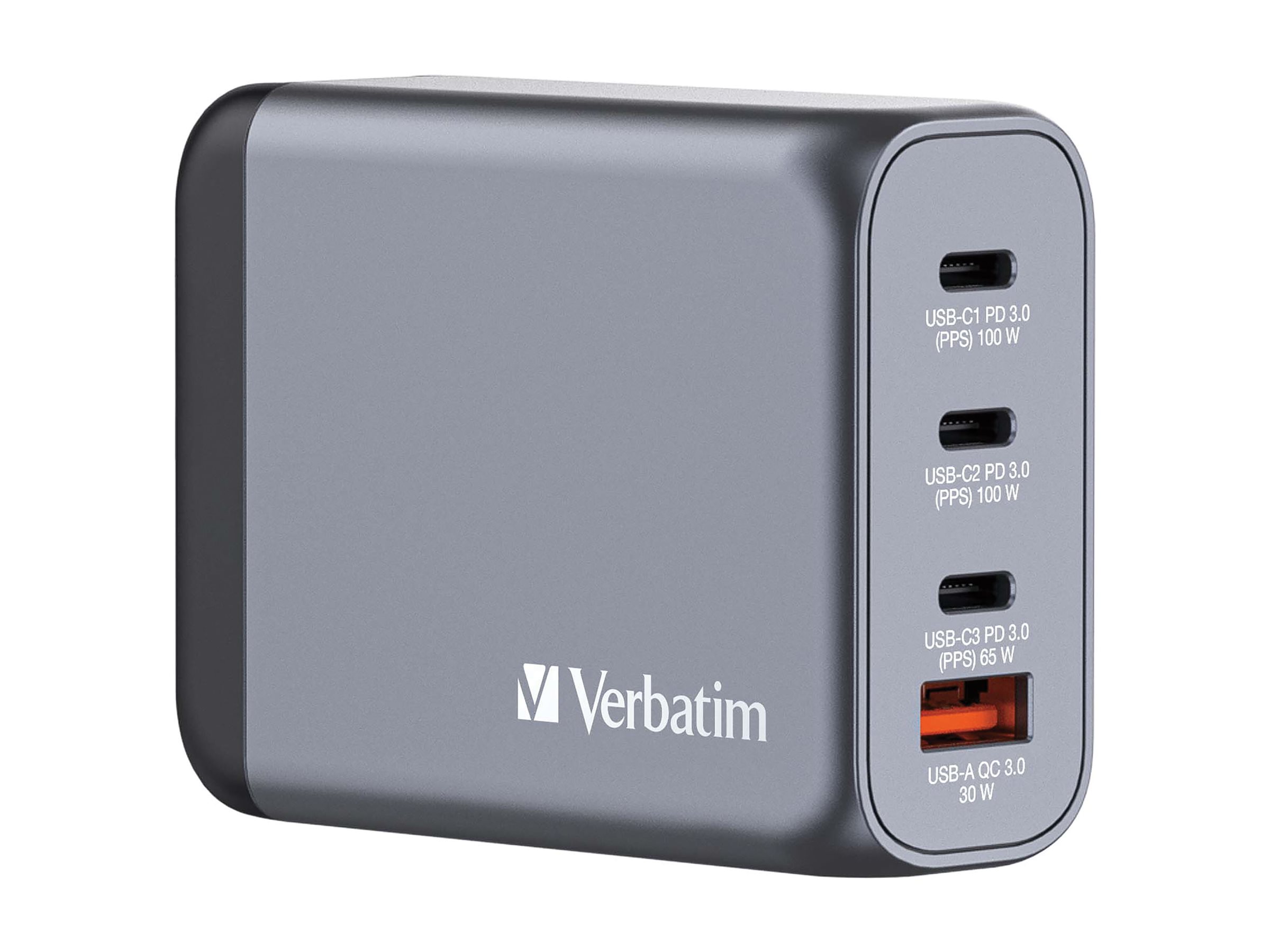 Verbatim USB-C Ladegeraet 100W 4 Port 3x USB-C/1x USB-A