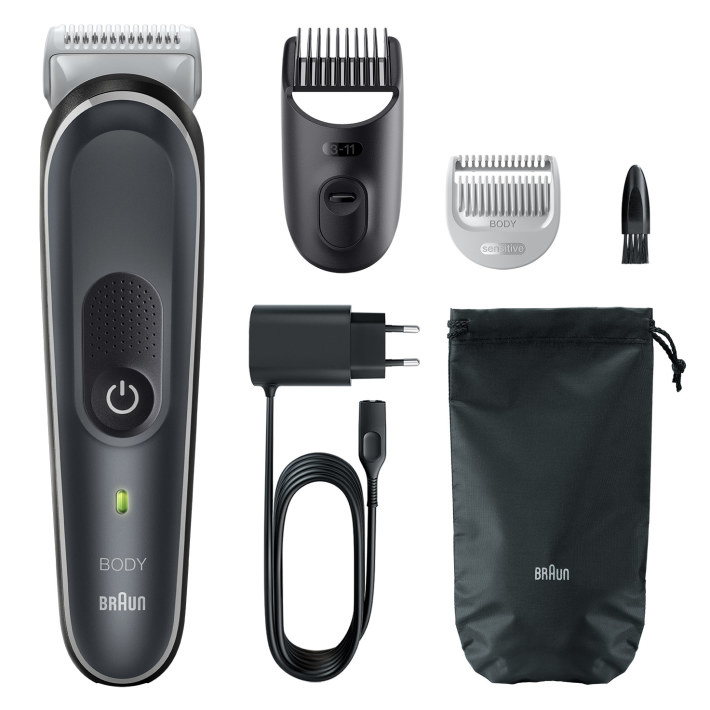 Braun BG5350 Schwarz Silber 0,5 mm 1,1 cm Ladend WechselstromBatterie 100 min