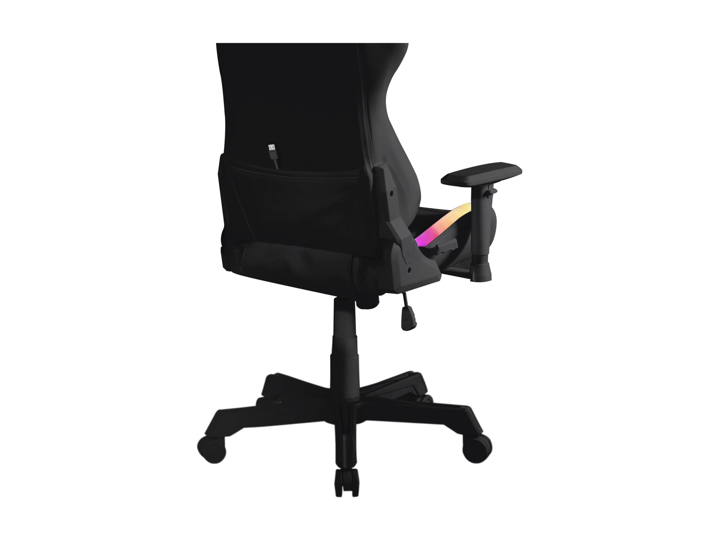 Deltaco GAM080 Gamingstuhl Kunstleder m RGB LED schwarz