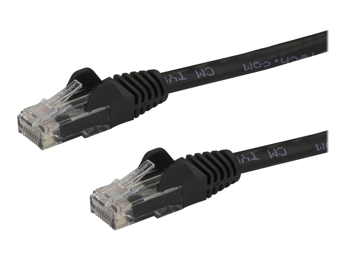 STARTECHCOM 15 m Black Snagless Cat6 UTP Patch Cable ETL Verified