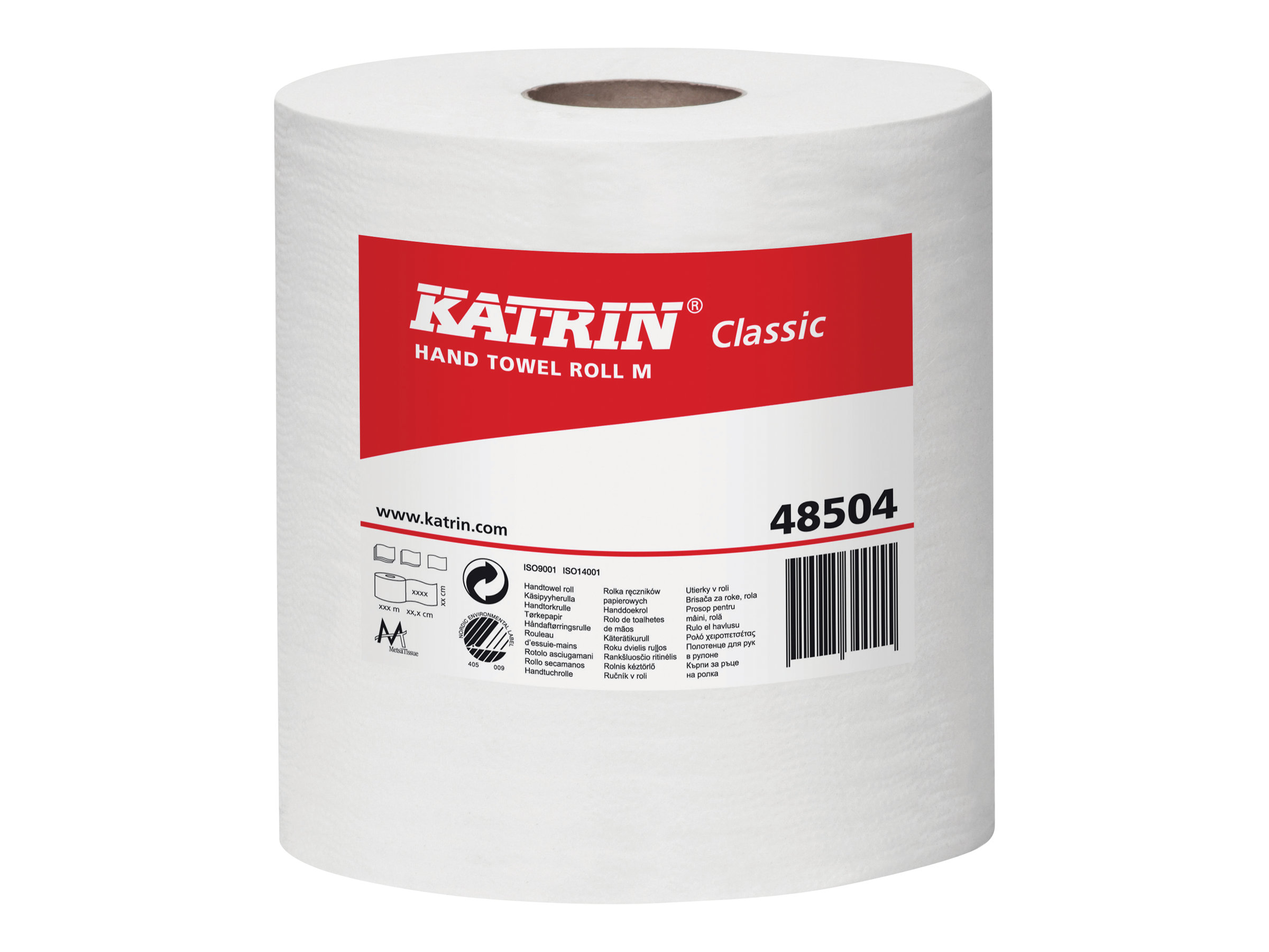 6 KATRIN Handtuchrollen Centerfeed M 1-lagig weiss, 1.000 Blaetter 6 KATRIN Handtuchrollen Centerfeed M 1-lagig weiss, 1.000 Blaetter