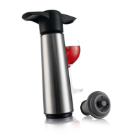 Vacu Vin Weinpumpe Edelstahl 1 Pumpe, 2 Stopfen