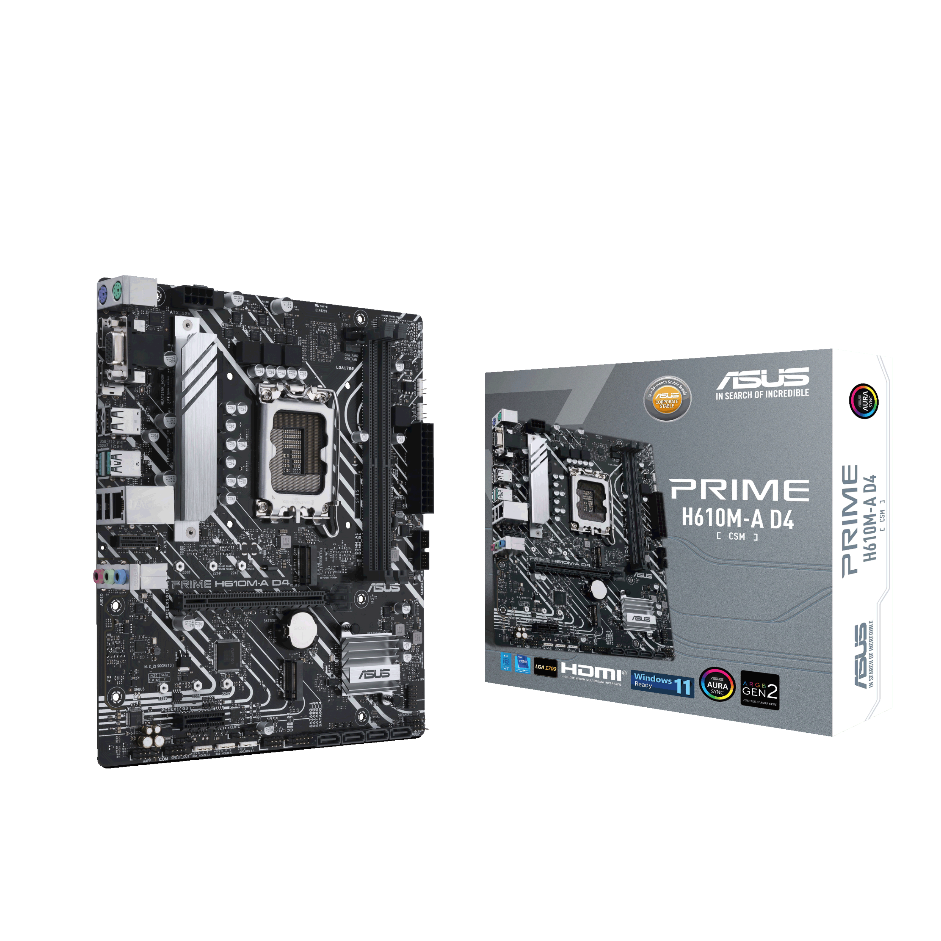 ASUS PRIME H610MA D4CSM LGA1700 2xDDR4 2xM2 4xSATA