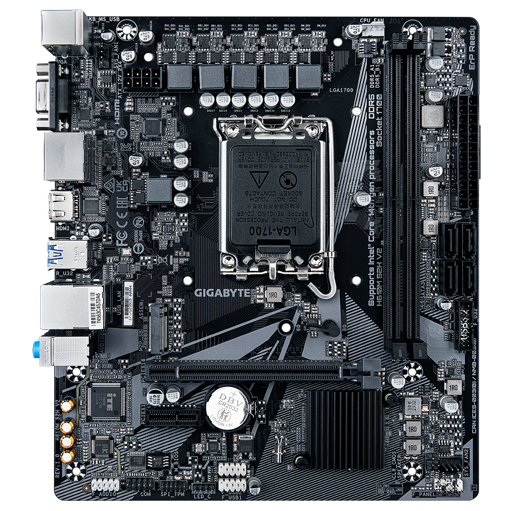GIGABYTE H610M S2H V2 LGA1700 2xDDR5 4xSATA 1xM2