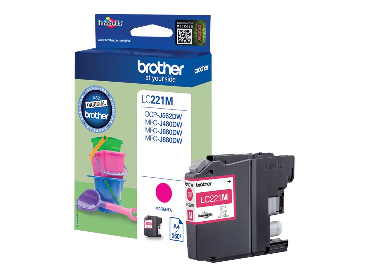 LC221M BROTHER MFC Tinte magenta 260 LC221M BROTHER MFC Tinte magenta 260