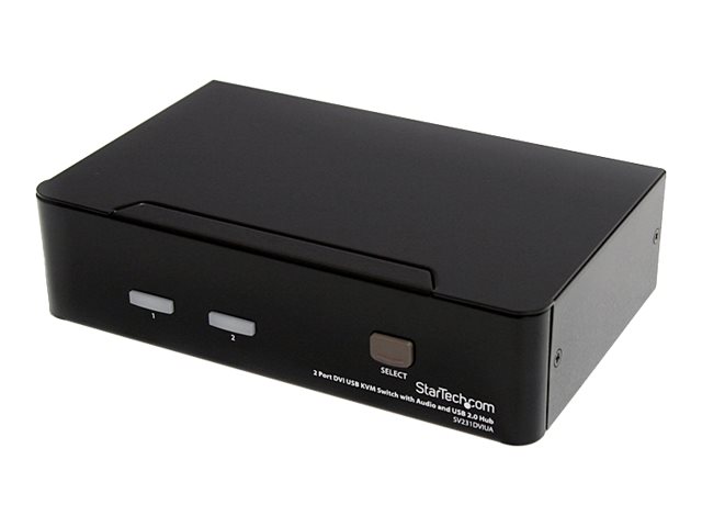 STARTECH.COM 2 Port DVI USB KVM Switch mit Audio und USB 2.0 Hub - 2-fach Dual DVI-I USB Umschalter STARTECH.COM 2 Port DVI USB KVM Switch mit Audio und USB 2.0 Hub - 2-fach Dual DVI-I USB Umschalter