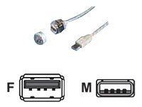 Rittal USB-Verlängerung 1m Bauform A mit Wandanschluss Rittal USB-Verlängerung 1m Bauform A mit Wandanschluss