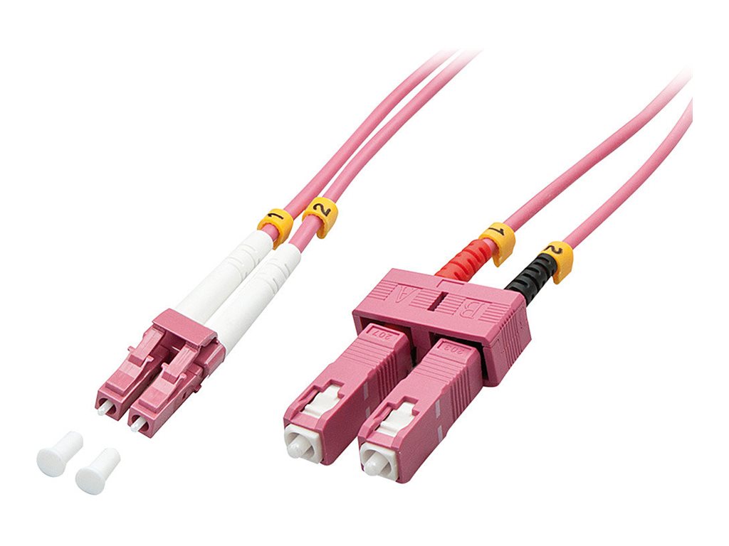 LINDY LWL-Duplexkabel LC/SC OM4 10m 50/125, Multimode LINDY LWL-Duplexkabel LC/SC OM4 10m 50/125, Multimode