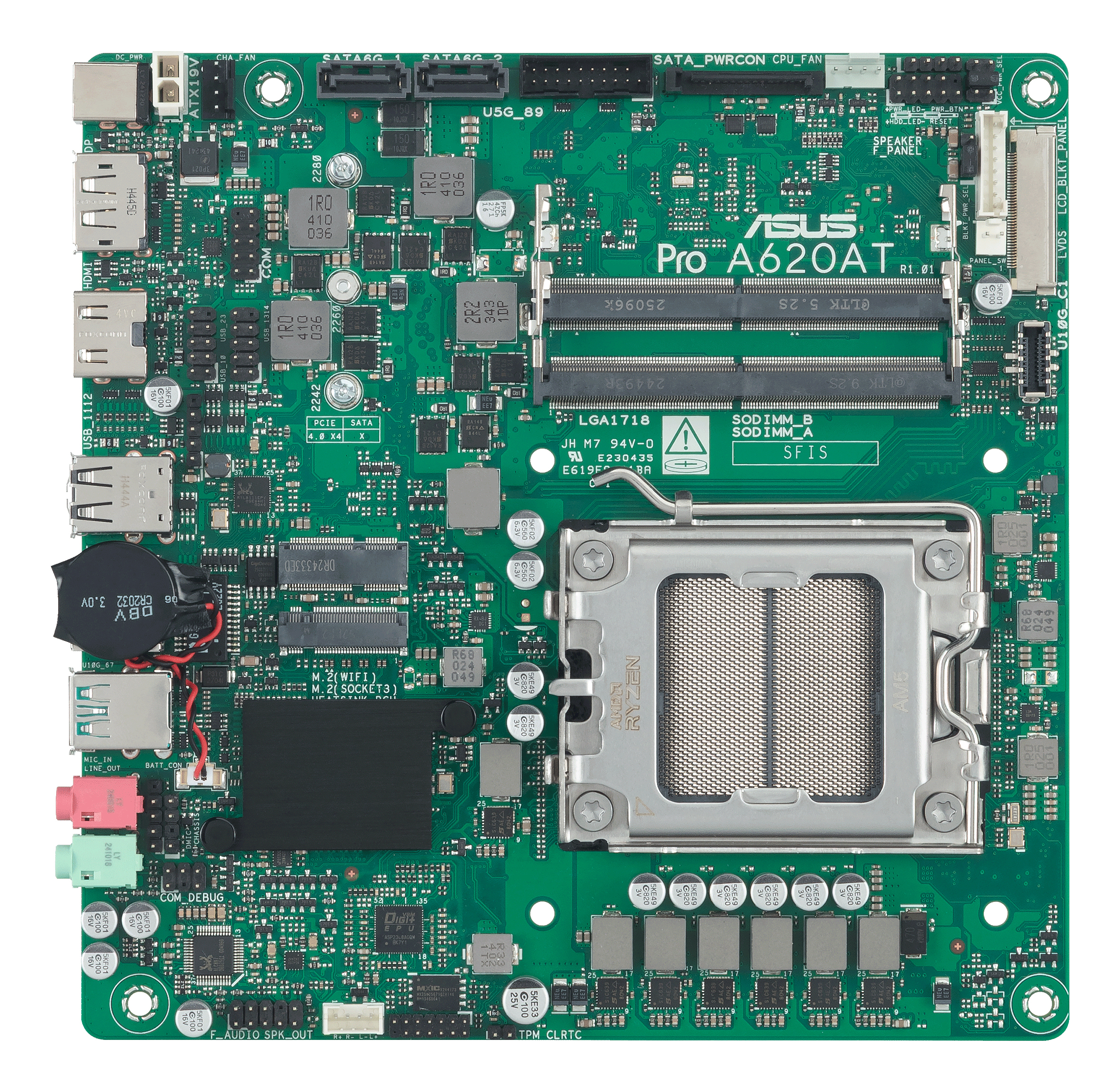 ASUS A620A LGA 1851 miniITX Thin motherboard 1xHDMI 1xDP