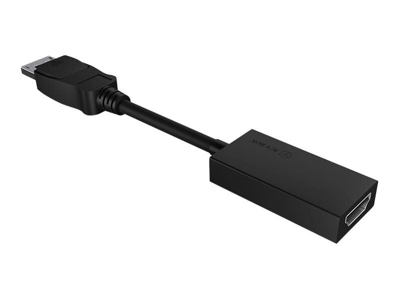 Adapter ICY BOX DisplayPort 12 HDMI 4K 60Hz Black