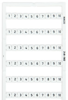Wago WSB Bezeichnungskarte AUFDR.W: 1-10 (10248-502 X)