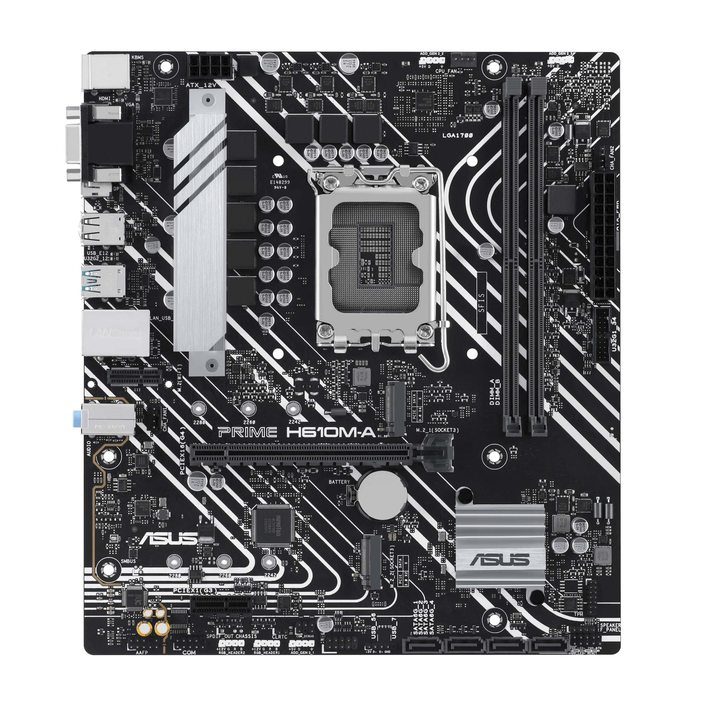 ASUS PRIME H610MACSM LGA1700 2DDR5 microATX 4xSATA MB 1xHDMI 1xDP 1xDSub 2xM2