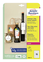 AVERY Zweckform Haengeetiketten weiss 50,0 x 50,0 mm blanko, 150 St.