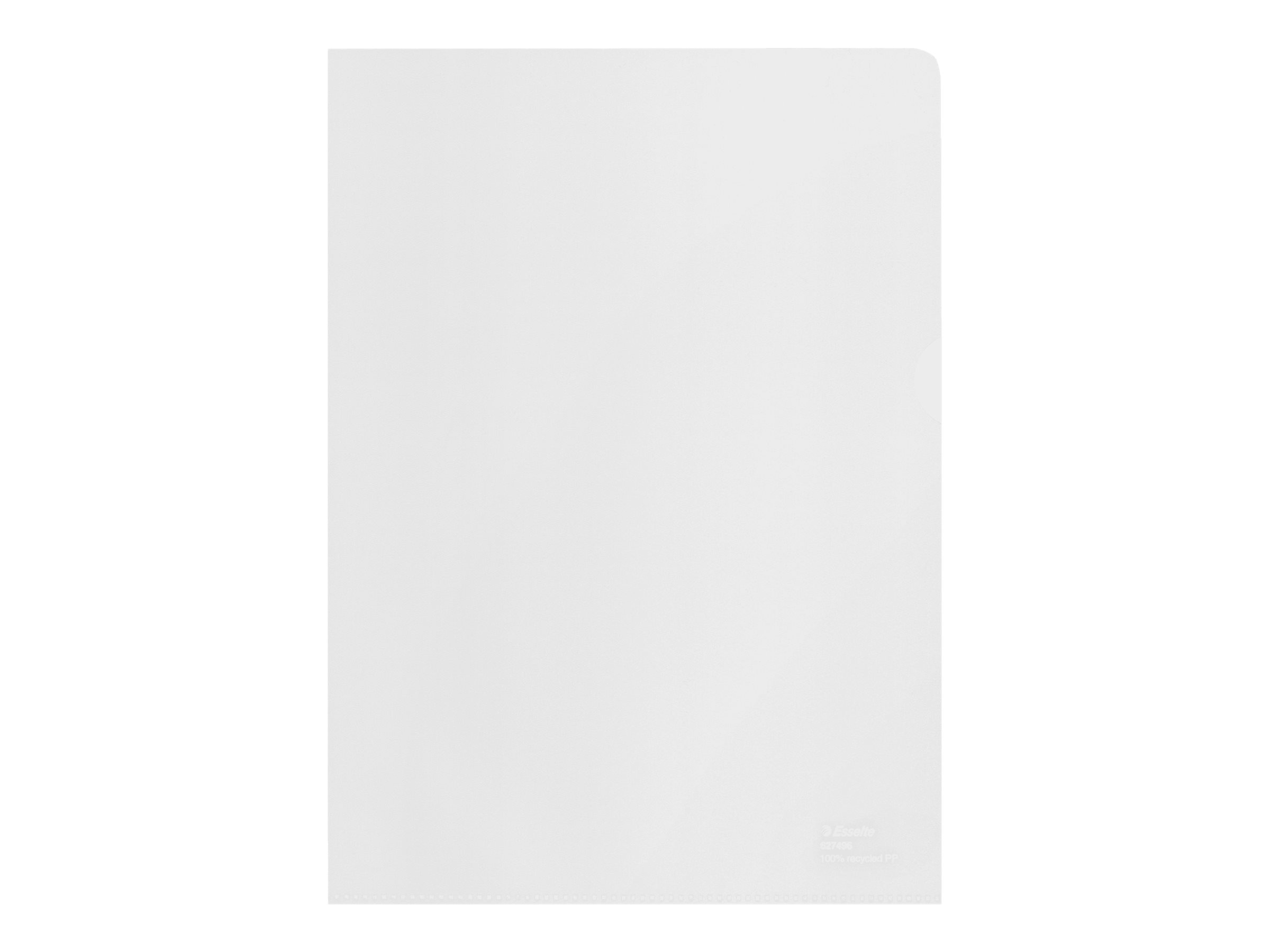 100 Esselte Sichthuellen DIN A4 transparent genarbt 0,10 mm