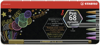 STABILO Pen 68 metallic Filzstifte farbsortiert, 8 St. STABILO Pen 68 metallic Filzstifte farbsortiert, 8 St.