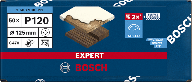 50 BOSCH EXPERT C470 Best for Wood and Paint Schleifblaetter 120