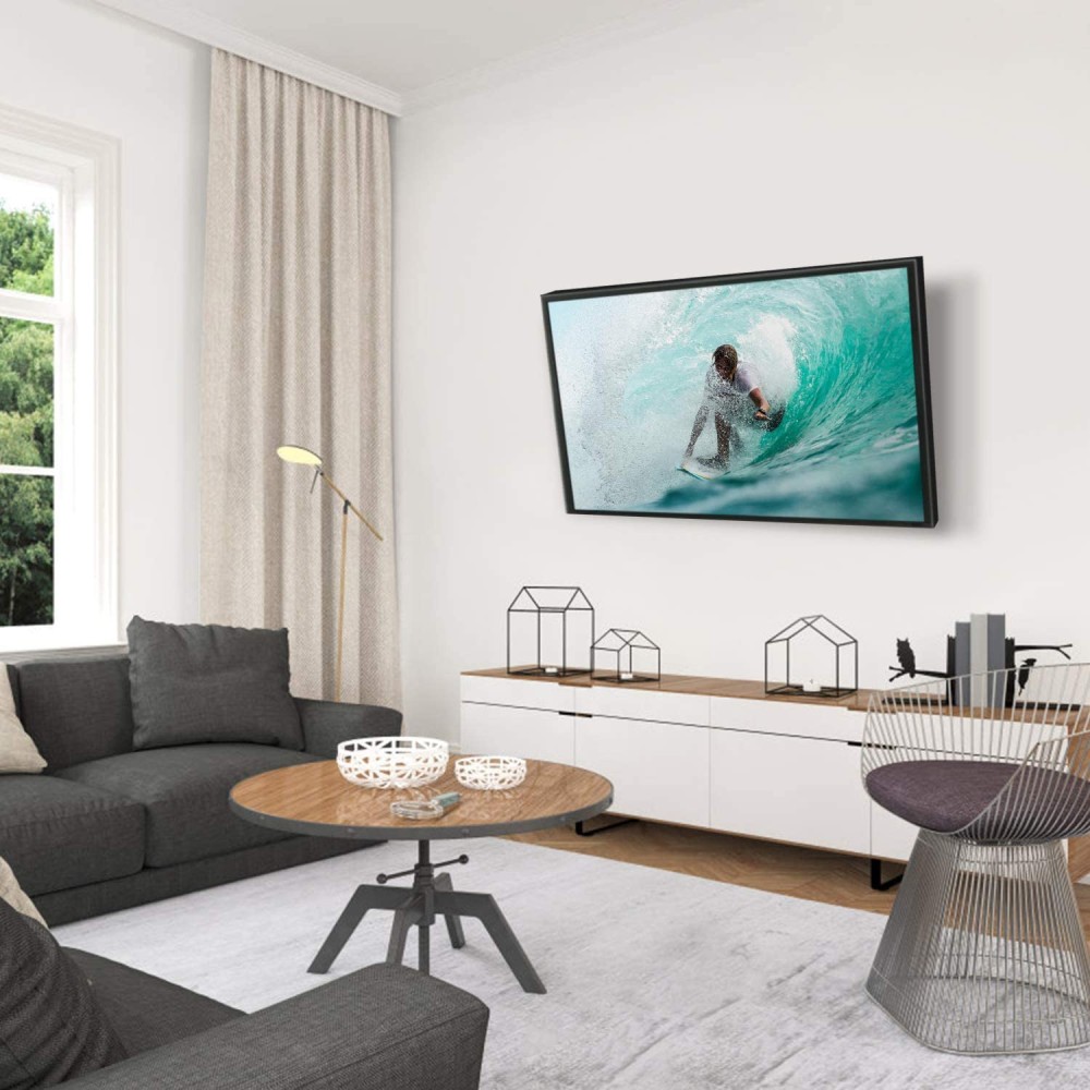 TECHLY Wandhalterung fuer 1 LCD TV LED 1330 Zoll neigbar drehbar 1 Gelenk Tragkraft 15 Kg Tiefe 54mm schwarz