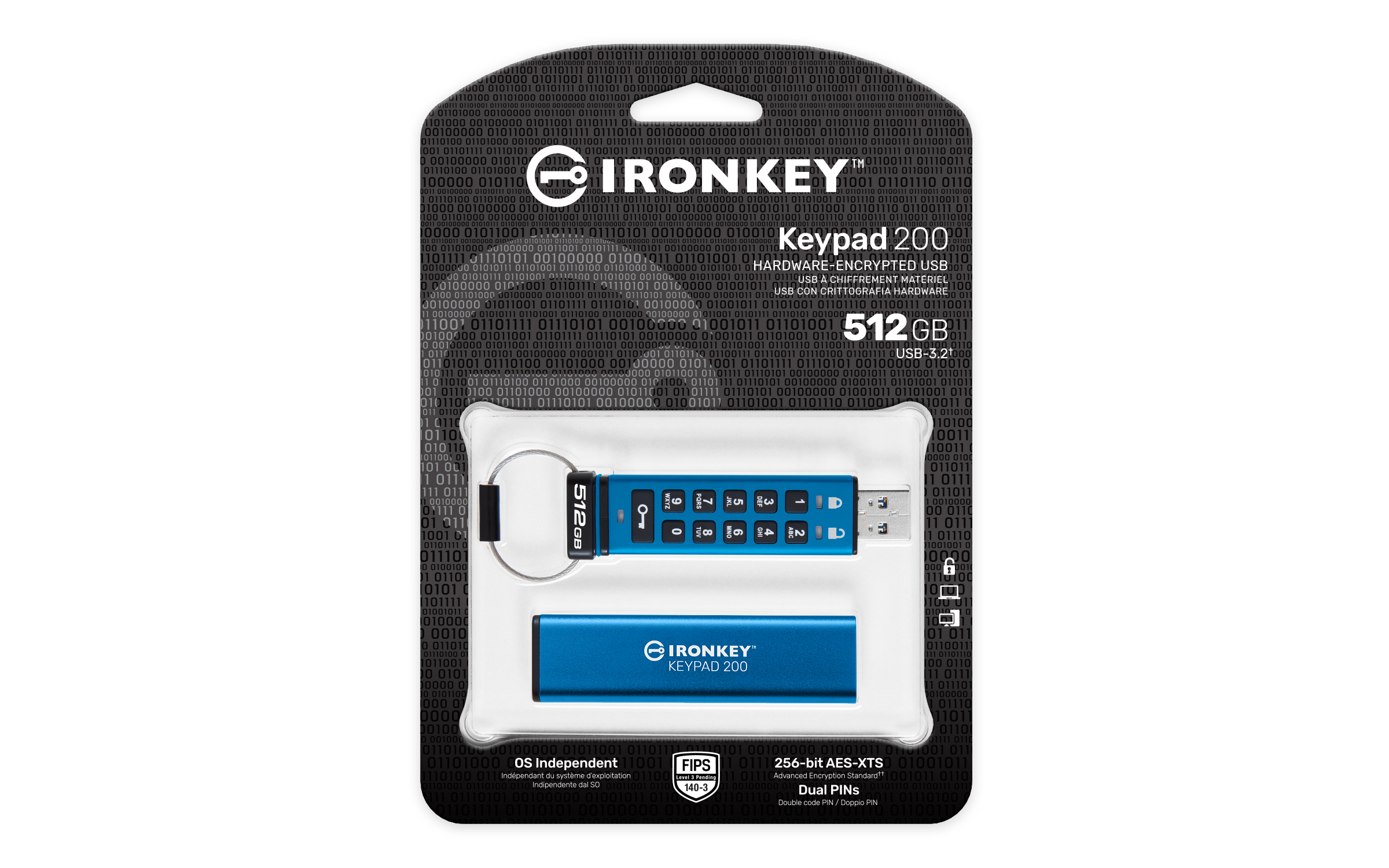 Kingston IronKey Keypad 200 512GB Encryption