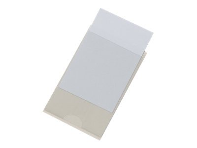 DURABLE Visitenkartentasche selbstklebend transparent, fuer 1 Visitenkarte, 100 St.
