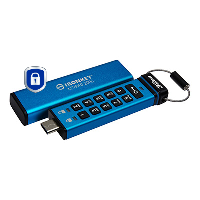 Kingston IronKey Keypad 200C 32 GB AES‑256 USB‑C