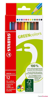 STABILO GREENcolors Buntstifte farbsortiert, 12 St. STABILO GREENcolors Buntstifte farbsortiert, 12 St.