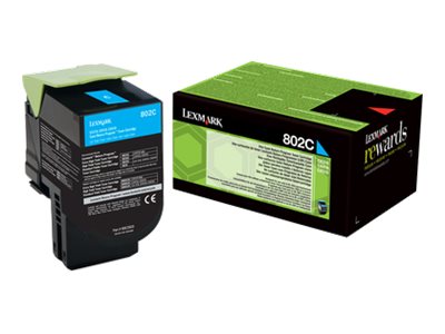 80C20C0 LEXMARK CX Toner cyan return 80C20C0 LEXMARK CX Toner cyan return